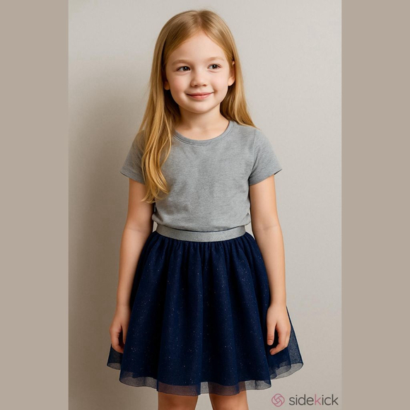 H&M Other - H&M Girls Sparkly Navy Tulle Skirt 8-10
